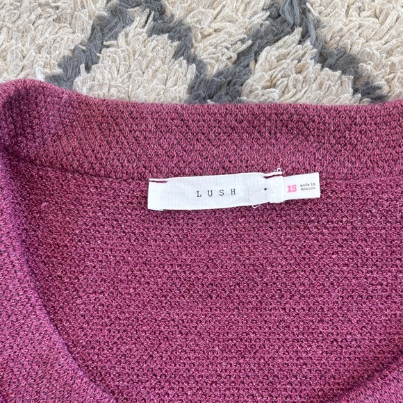 Lush Women's Raspberry Sweater - Picture 3 of 4